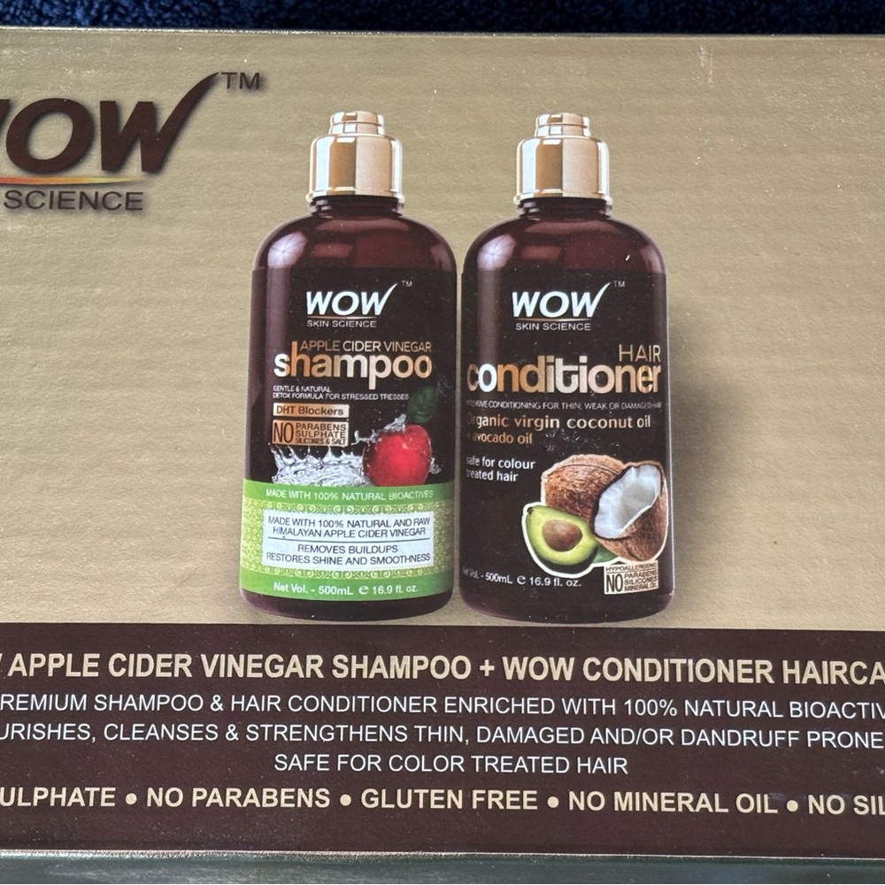 WOW Apple Cider Vinegar Shampoo and Conditioner Set
